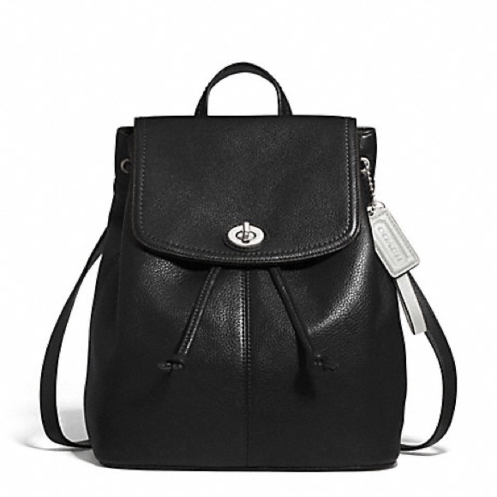 Coach “Parker” Pebble Leather Backpack